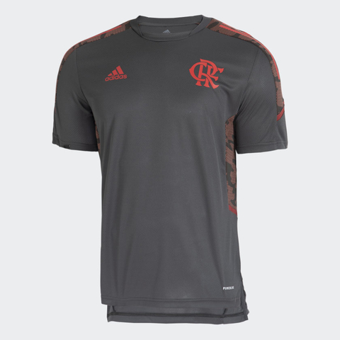 Camisa Treino Flamengo Adidas 2021 Cinza GK7365