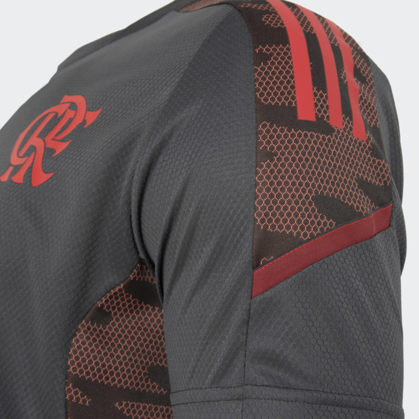 Camiseta Estampada CR Flamengo - Cinza adidas