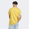 Camiseta com Logotipo Bordado Essentials Jersey Simples Amarela IC9294 - comprar online