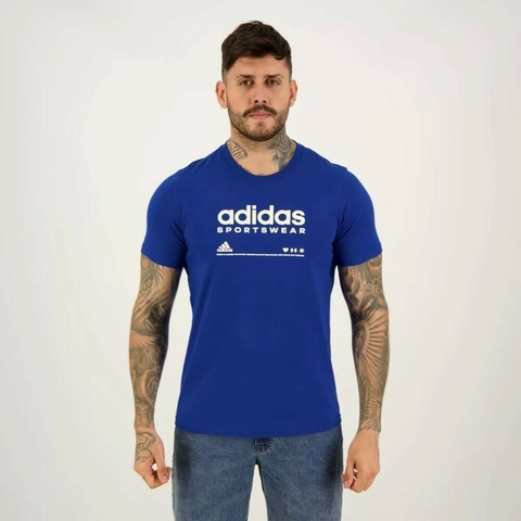 Camiseta Adidas Lounge Azul 28L001/IA4015