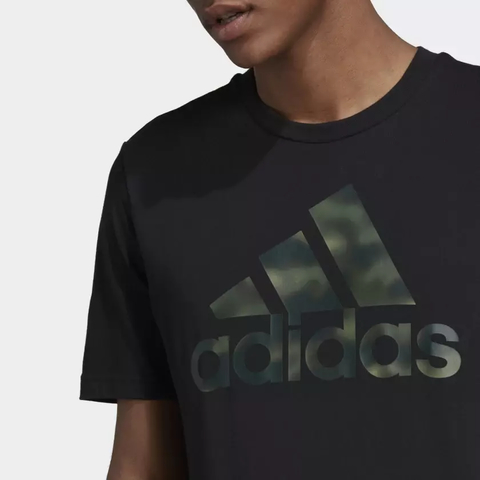 Camiseta Estampada Essentials Camo - Preto adidas HL6934 - Kevin Sports