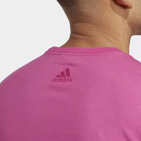 Camiseta Essentials Linear Embroidered Logo - Adidas IC9283 - loja online