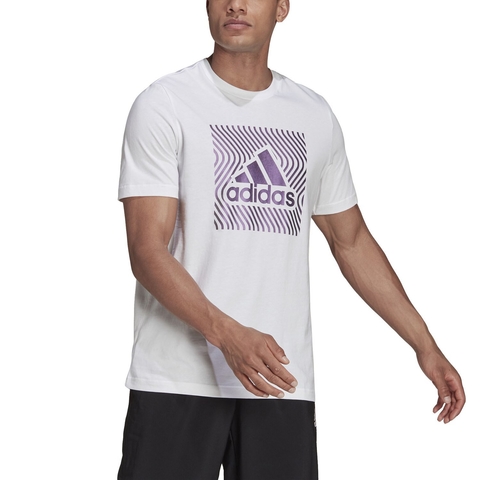 Camiseta Adidas M/C Gráfica Colorshift Masculina Branca GS6279 - Kevin Sports