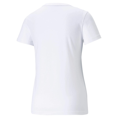 Camiseta Puma Essentials+ Metalic Logo Feminina Branca 586890-02 - comprar online