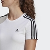Camiseta Feminina Adidas Essentials Slim 3-Stripes GL0783 - comprar online