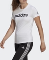 Camiseta Feminina Adidas Essentials Linear Slim Logo Branca GL0768 - Kevin Sports