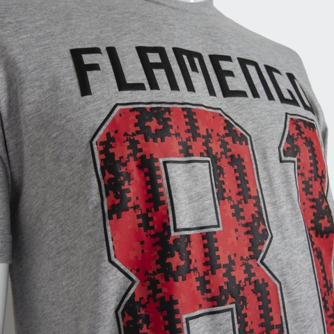 Camiseta Estampada CR Flamengo Adidas Cinza GK7889 na internet