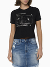 Camiseta Calvin Klein Manga Curta The Universe Preta - CF3OC01BC606-0987