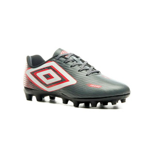 Chuteira Umbro Campo Frame Grafite / Branco / Vermelho - U01FB00138-824