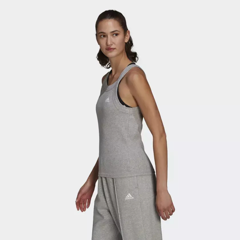 Regata Essentials Yoga Rib - Cinza adidas HA6613 - comprar online