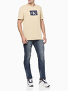 Camiseta Calvin Klein Masculina Re issue Retângulo Blush Caqui Claro - CKJM105D-0712 - comprar online