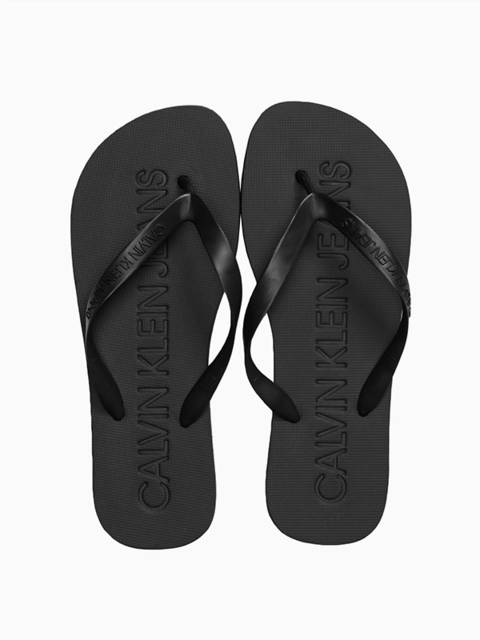 Chinelo Calvin Klein Silk Borracha Preto - CKJM1103-0987