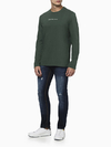 Camiseta Calvin Klein Manga Longa Masc Logo Verde - CKJM110D-0669