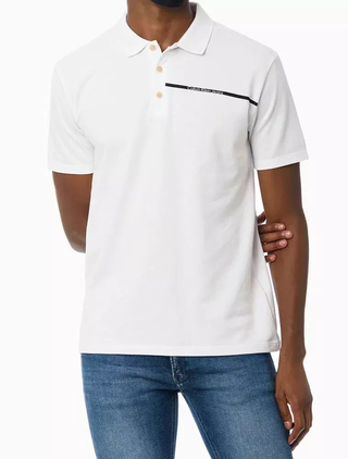 Polo Calvin Klein Masc Palito - Branca - CKJM200-0900