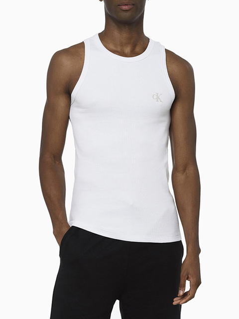 Regata Calvin Klein Masculina RIB Branca - CM3OC01RC397-0900