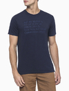 Camiseta Calvin Klein Masculina Manga Curta Coordenadas - CM3OC01TC082-0598