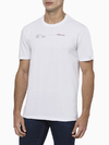 Camiseta Calvin Klein Masculina Established Text Branca - CM3OC01TC851-0900