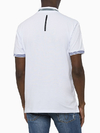 Camisa Polo Calvin Klein Masculina Logo CK Retilínea Branca - CM3OC02PR707-0900 - comprar online