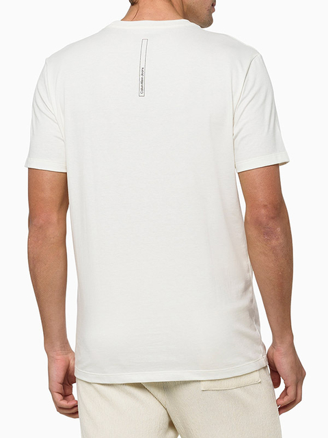 Camiseta MC CKJ Sustainable CK Palito - Off white - CM3OS01TC793-0111 na internet