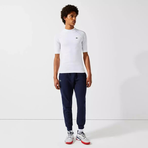 Camiseta masculina Lacoste SPORT com compressão ergonômica - Branco TH9620