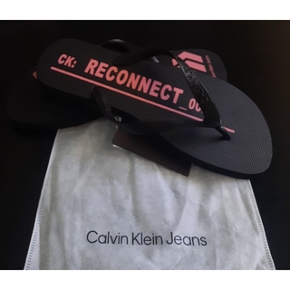 Chinelo Calvin Klein Jeans Reconect Preto CM2OC43CH585-0987