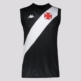 Regata Kappa Vasco Basquete I 2021 Plus Size - Preto EKVA211841