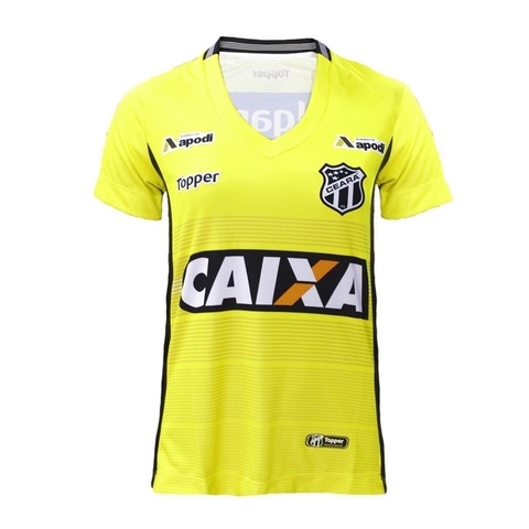 Camisa Goleiro Topper Ceará Oficial I 2018 Feminina - Amarelo 4202119-023
