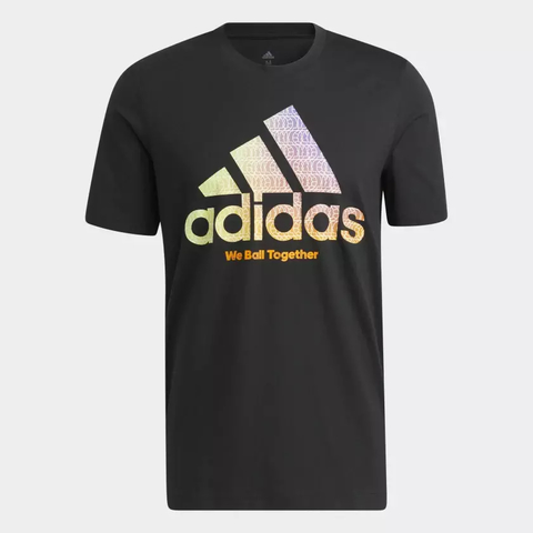 Camiseta We Ball Together Badge of Sport - Preto adidas HC6902 - loja online