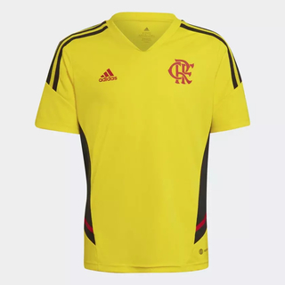 Camisa Treino Infantil CR Flamengo Condivo 22 - Amarelo adidas HA5416