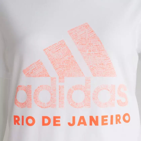 Camiseta Cidade RIO DE JANEIRO - Branco adidas GG1978 na internet