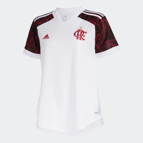 Camisa Feminina Flamengo Adidas 2 2021/22 Branca GR4280