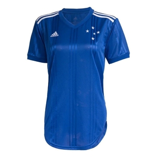 Camisa Feminina Cruzeiro Adidas 1 2020 Azul FU1103