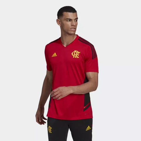 Camisa de Treino Original Flamengo Adidas Vermelha Coleção 2022/23 HA5409