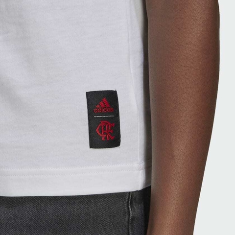 Camiseta Estampada CR Flamengo - Branco adidas GR4294 - loja online
