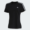Camiseta adidas Sportswear 3 Stripes Preta Feminina GB4352