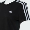 Camiseta adidas Sportswear 3 Stripes Preta Feminina GB4352 na internet