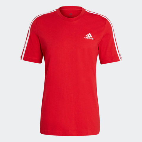 Camiseta Essentials 3-Stripes - Vermelho adidas GL3736