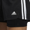 Shorts Adidas Malha Dois em Um Pacer 3-Stripes GL7686 - comprar online