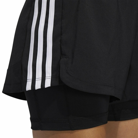 Shorts Adidas Malha Dois em Um Pacer 3-Stripes GL7686 na internet