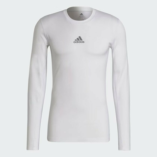 Camiseta Manga Longa Compression Branco GU7334