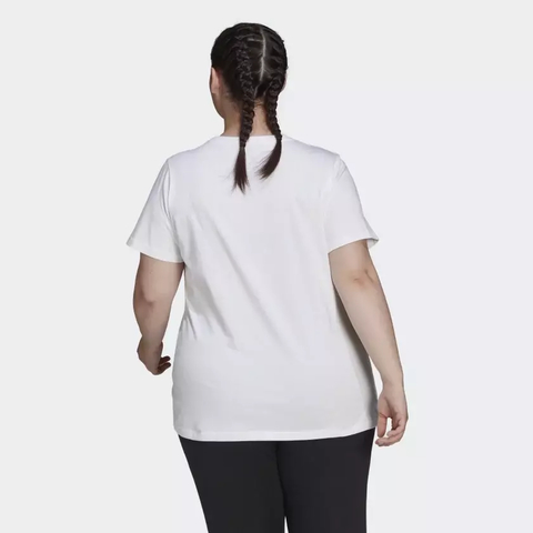 Camiseta Essentials Logo (Plus Size) - Branco adidas H07803 - comprar online