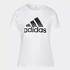 Camiseta Essentials Logo (Plus Size) - Branco adidas H07803 - Kevin Sports