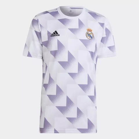 Camisa Pré-Jogo Real Madrid - Branco adidas HA2578 - Kevin Sports