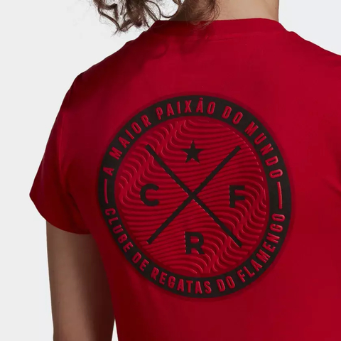 Imagem do Camiseta Estampada CR Flamengo - Vermelho adidas HA5386