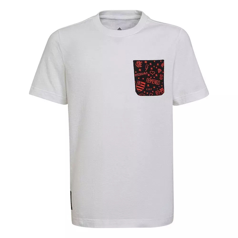 Camiseta Estampada CR Flamengo - Branco adidas HD3890