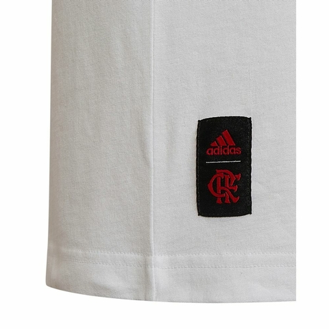 Camiseta Estampada CR Flamengo - Branco adidas HD3890 - loja online
