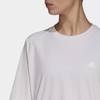 Camiseta Designed to Move Studio Boyfriend - Rosa adidas HD6775 - loja online