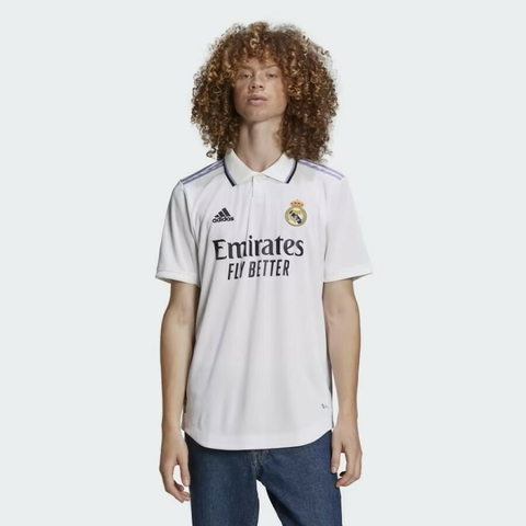 Branco Camisa 1 Autêntica Real Madrid 22/23 HF0292