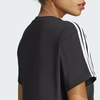 Camiseta Adidas Cropped Malha Simples Essentials 3-Stripes HR4913 - Kevin Sports