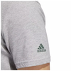Camiseta Malha Adidas Masculina Linear Algodão Estampada - Cinza+Verde HR5754 - loja online